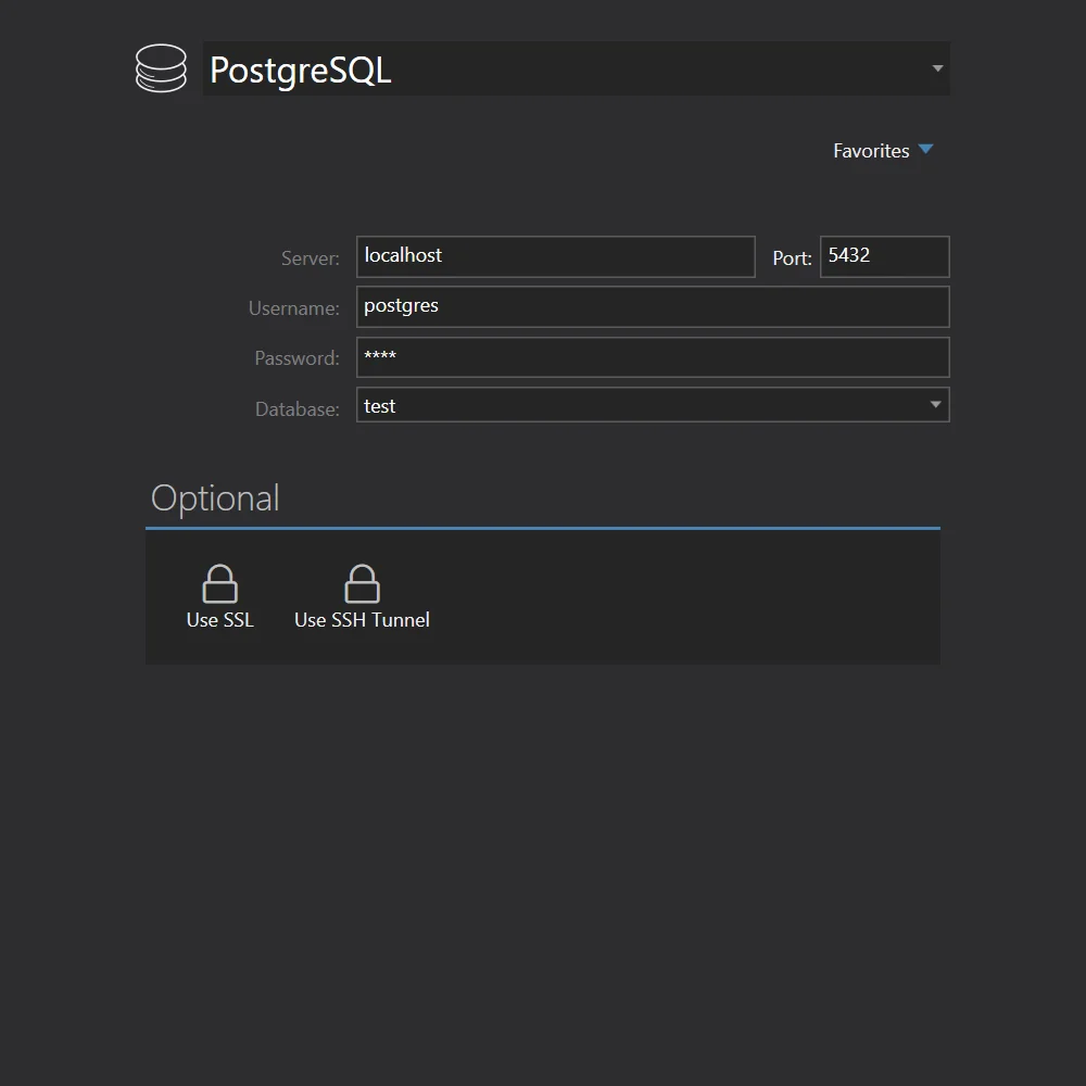 PostgreSQL connection