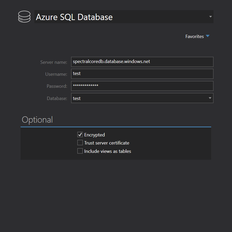 SQL Azure connection