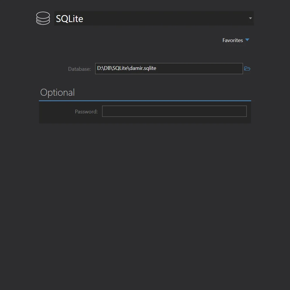 SQLite connection